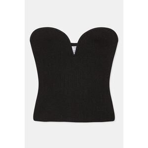 Galvan Thalia Strapless Top - M - Black